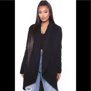 Brand New Shawl Collar Seeater